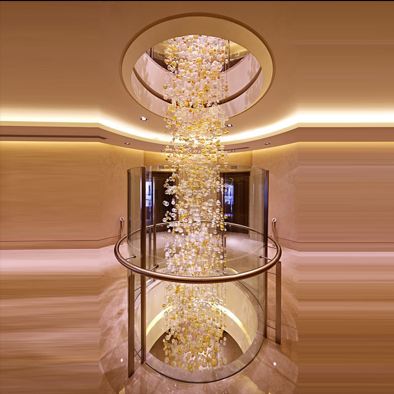 Custom Long Glass Bubble Chandelier 39"W 339"H-大吊灯-Jecanoli