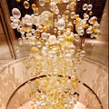 Custom Long Glass Bubble Chandelier 39