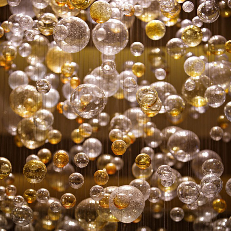 Custom Long Glass Bubble Chandelier 39"W 339"H-大吊灯-Jecanoli