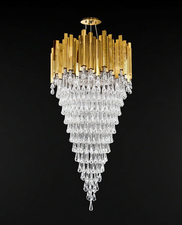 Luxxu Trump Chandelier 35" W 71"H-大吊灯-Jecanoli