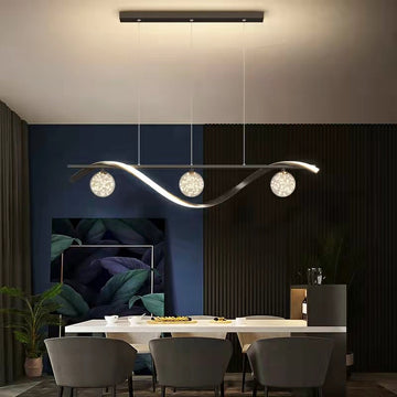Modern Dining Room Chandelier Concise Style Glass Ball Starlight Ceiling Lamp Luxury Bar Counter Light-Jecanoli