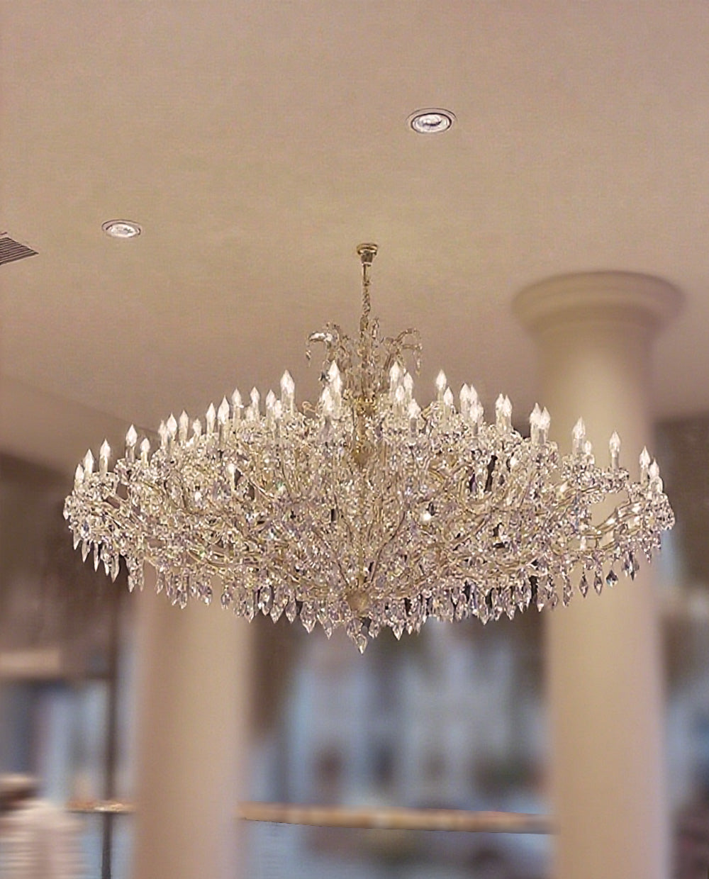 86 Inch Extra Wide Maria Theresa Chandelier for Wedding Hall 87"W 59"H-大吊灯-Jecanoli