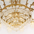 47 Inch Wide French Empire Style Brass Crystal Chandelier Gold Living Room Chandelier-铜灯-Jecanoli