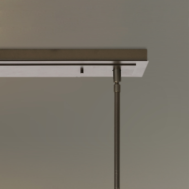 Contemporary Stainless Steel Linear Chandelier