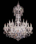 30 Lights Big Glass Chandelier for Foyer 47