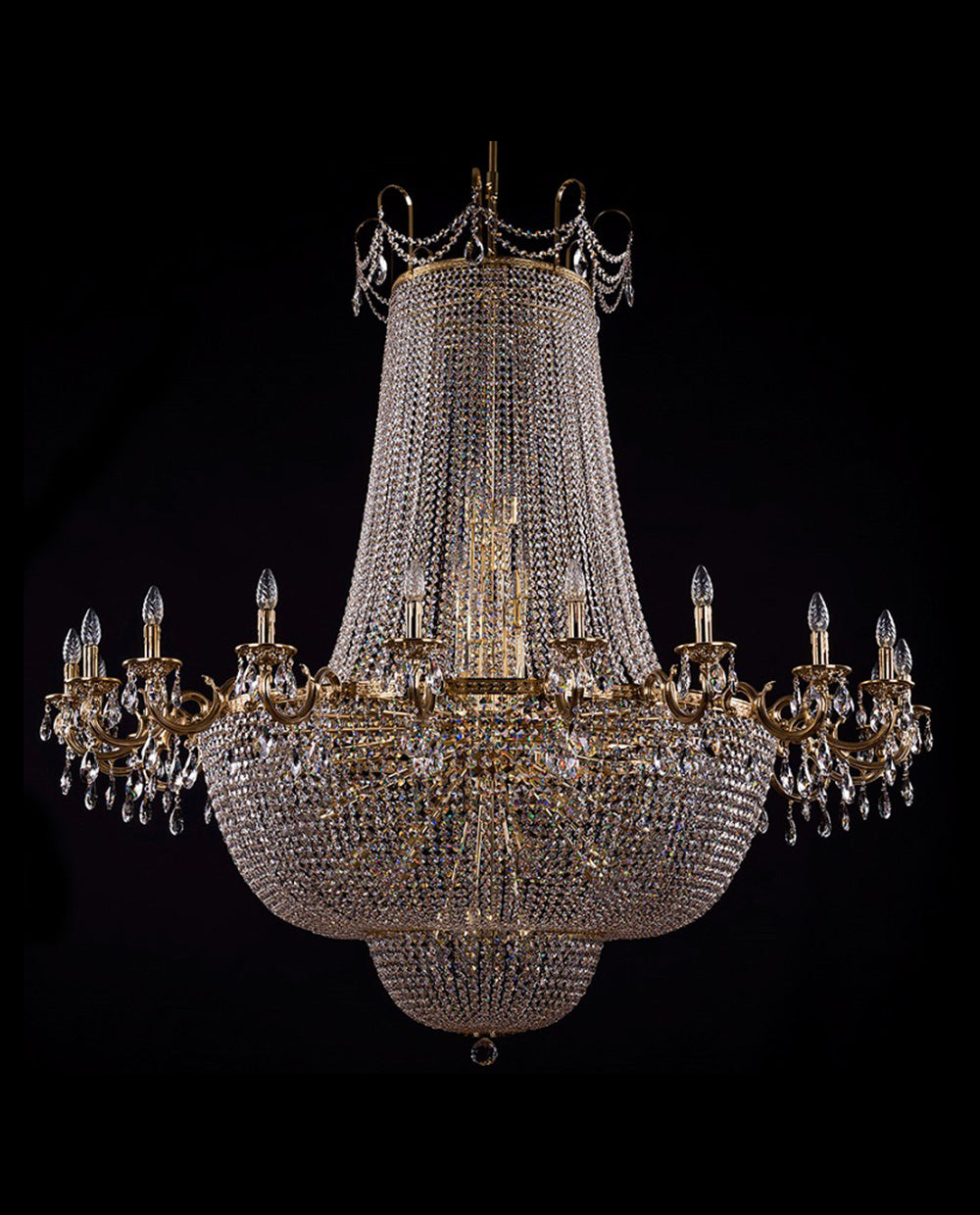 Big Royal Crystal Chandelier 63"W 67"H-大吊灯-Jecanoli
