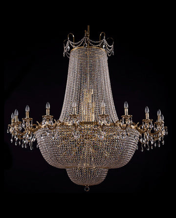 Big Royal Crystal Chandelier 63"W 67"H-大吊灯-Jecanoli