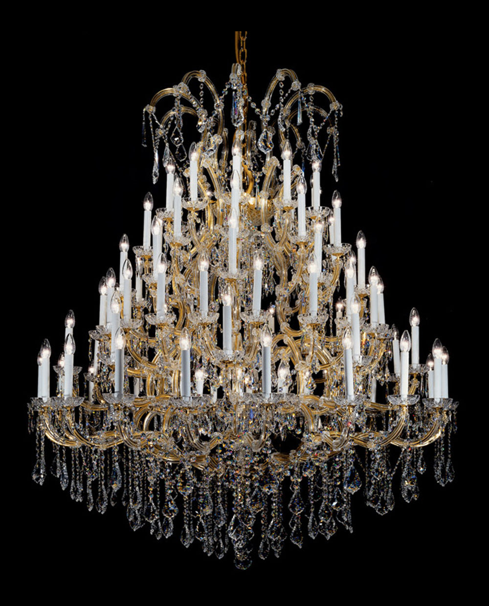 Custom Big Crystal Chandelier Lighting 63"W 73"H-大吊灯-Jecanoli