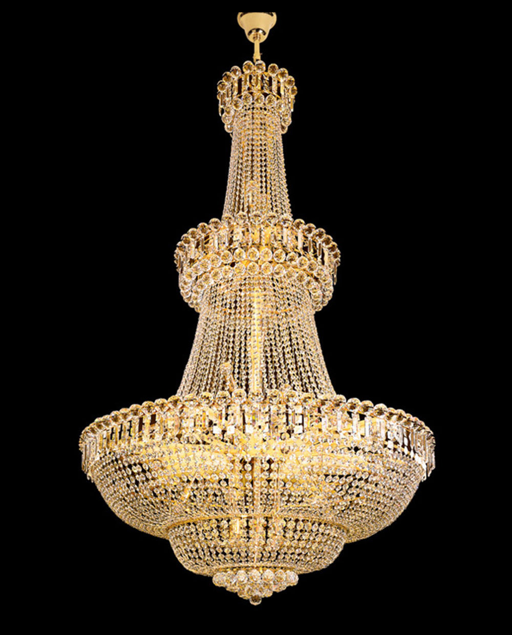 Big foyer lighting crystal chandelier 63" 93"H-大吊灯-Jecanoli