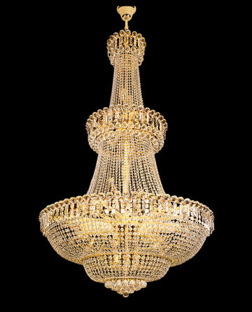 Big foyer lighting crystal chandelier 63" 93"H-大吊灯-Jecanoli
