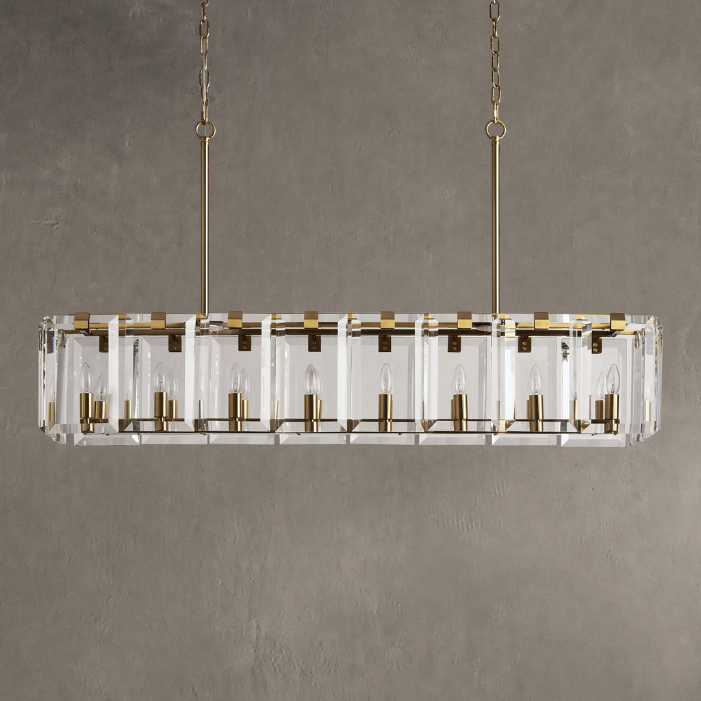 Amaya Rectangular Chandelier 12/16 Light