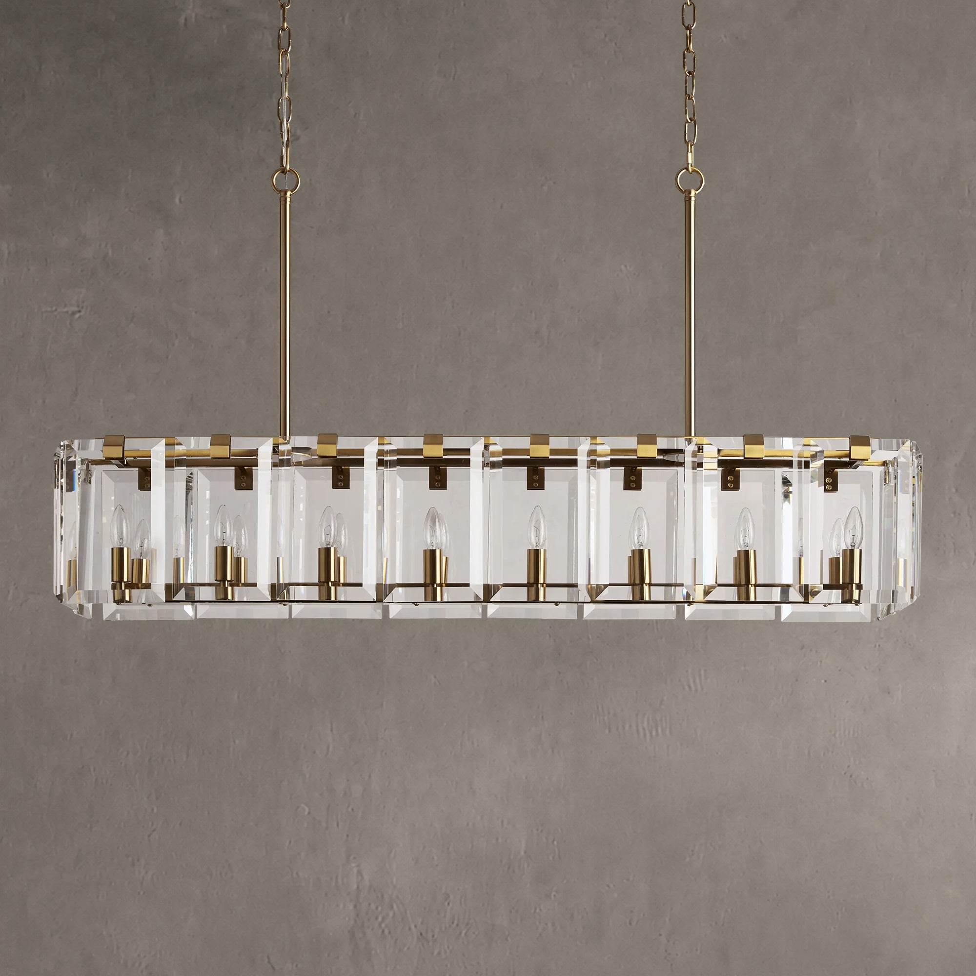 Amaya Rectangular Chandelier 12/16 Light