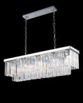 40 Inch Rectangle Chandelier Modern Crystal Chandelier Lighting for Dining Room-现代灯-Jecanoli