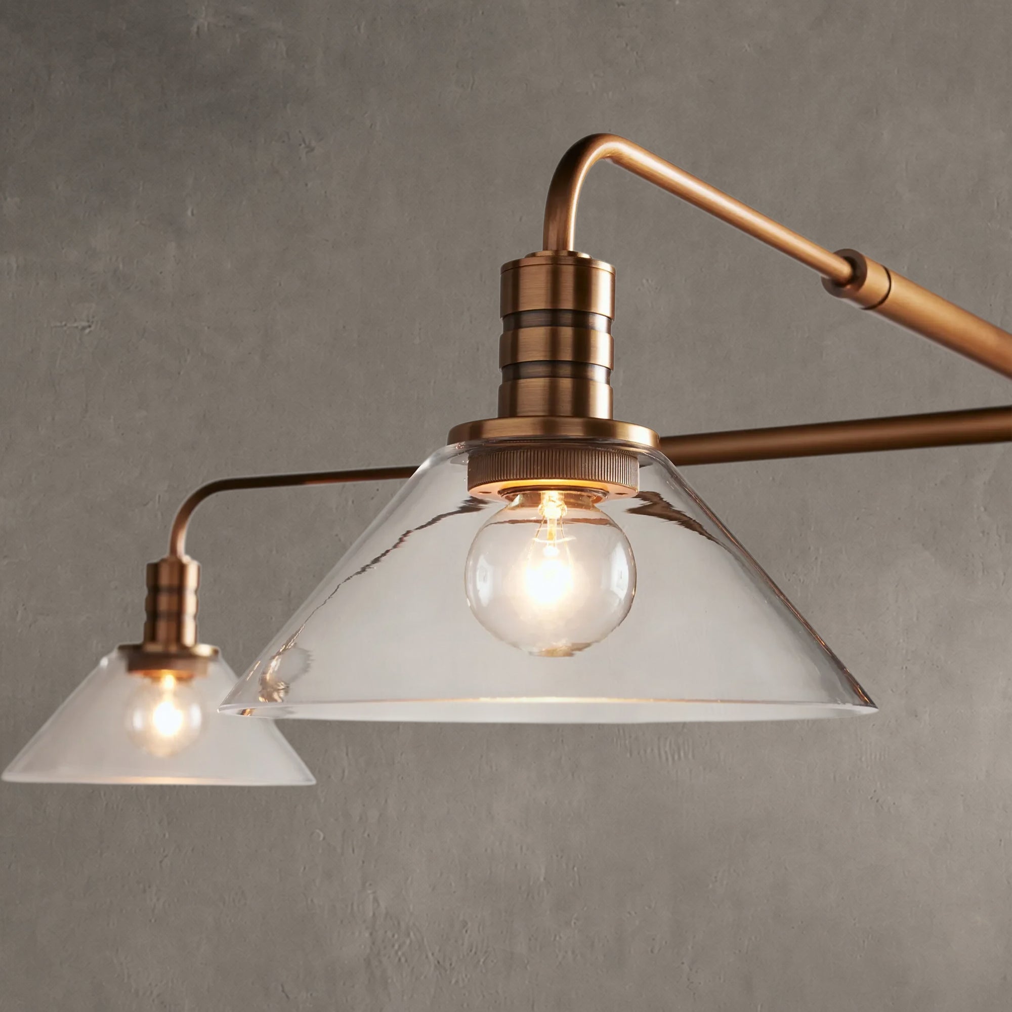 Theron Glass Round Chandelier 30'' 52''