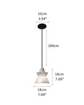 Brianna Alabaster Dining Table Pendant Modern Stacked Conical Pendant Light