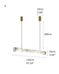 Minimalist Long Cord Ceiling Pendant Alabaster Lighting