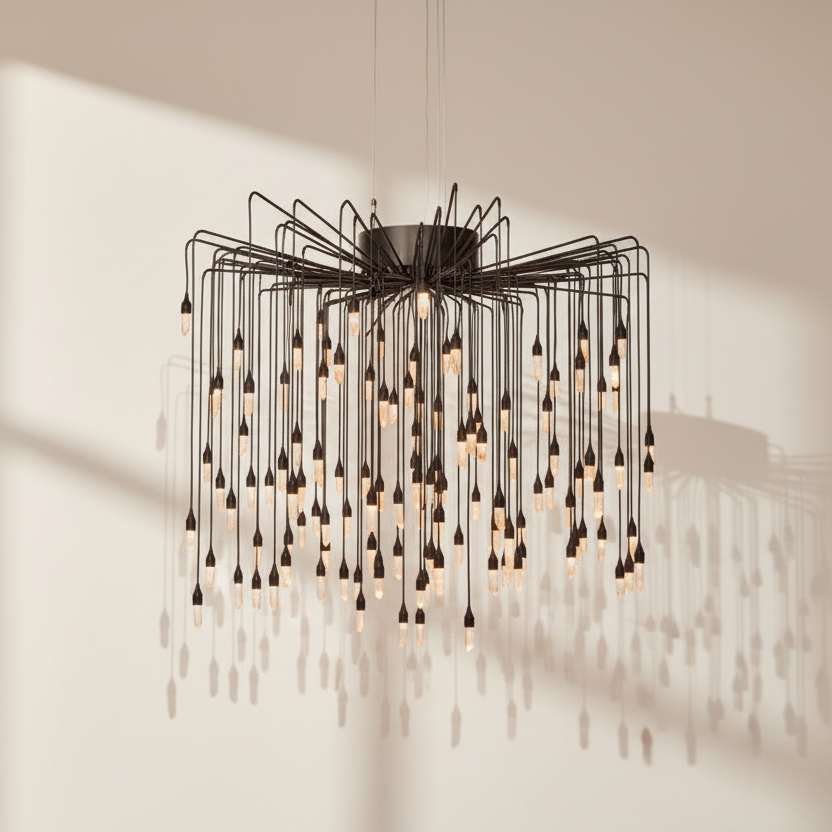 Ambert Crystal Raindrops Chandelier-Chandelier-Jecanoli