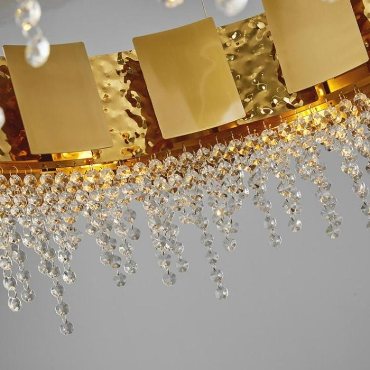 Kimbra Crystal Chandelier, Stainless Steel Pendant Light Chandelier for Room