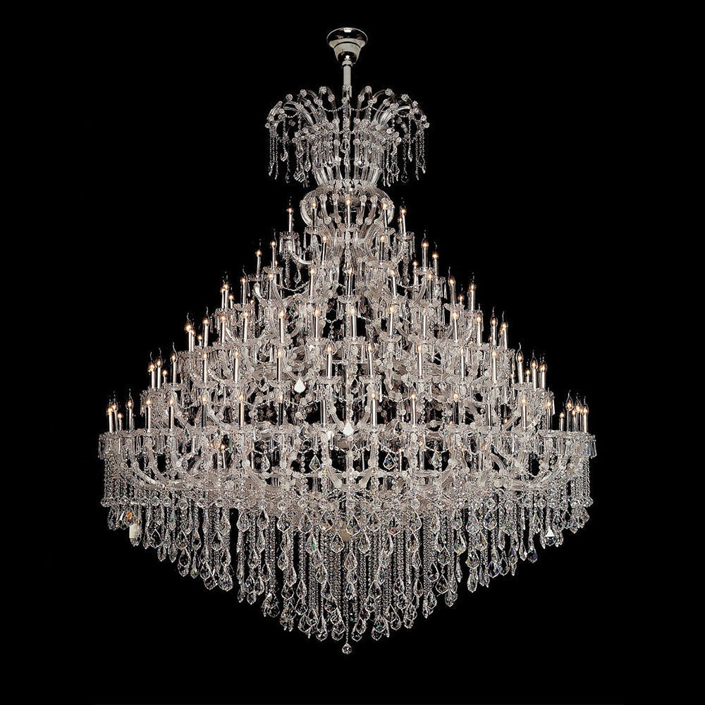 104X118 Inch Extra Large Maria Theresa Crystal Chandelier 140 Lights Candle Style Oversized Chandelier for Event Hall-大吊灯-Jecanoli