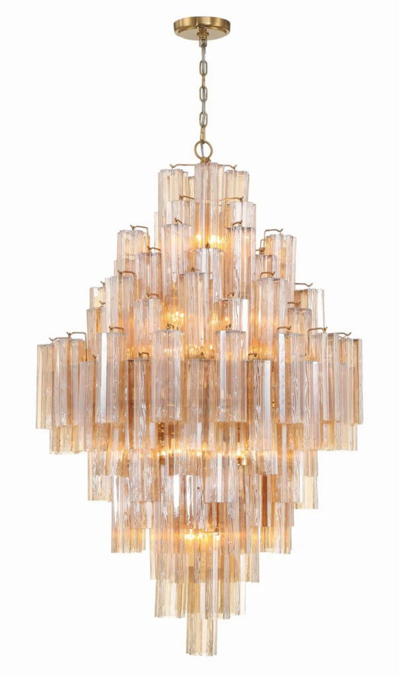 Eddifod Tiered 20-Light Chandelier-Chandelier-Jecanoli