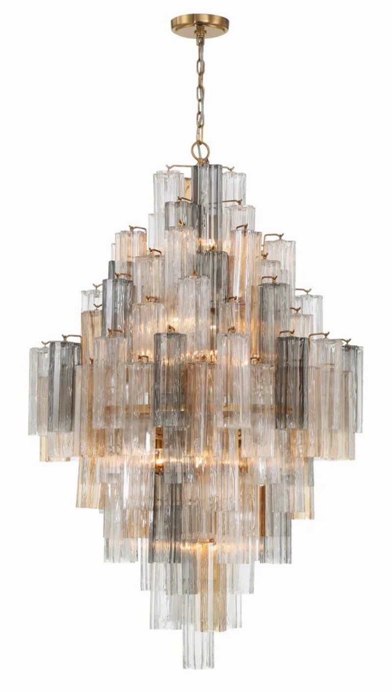 Eddifod Tiered 20-Light Chandelier-Chandelier-Jecanoli