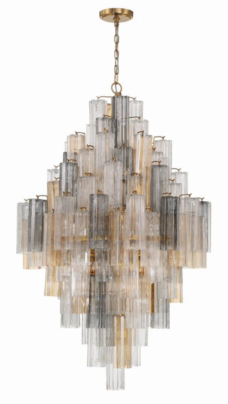Eddifod Tiered 20-Light Chandelier-Chandelier-Jecanoli