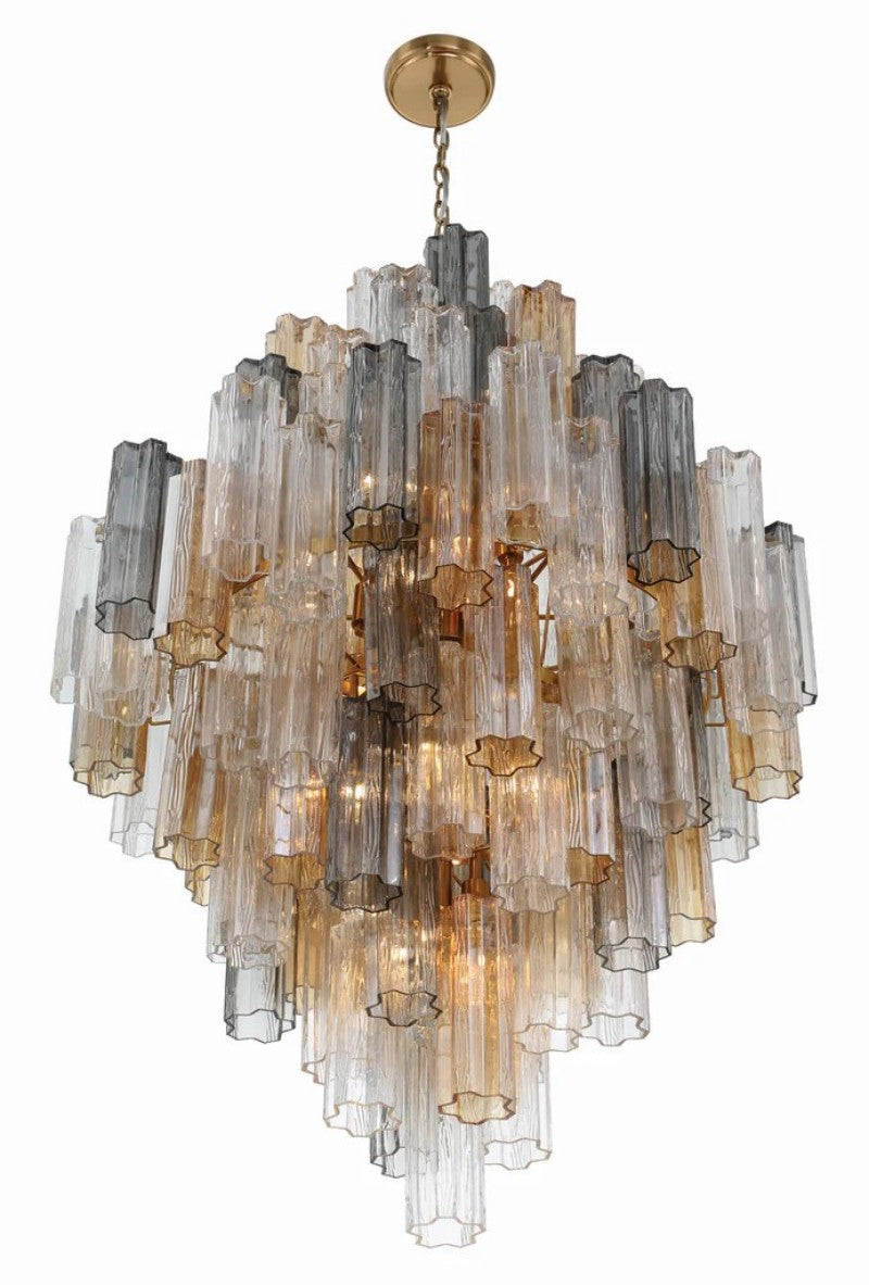 Eddifod Tiered 20-Light Chandelier-Chandelier-Jecanoli