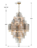 Eddifod Tiered 20-Light Chandelier-Chandelier-Jecanoli