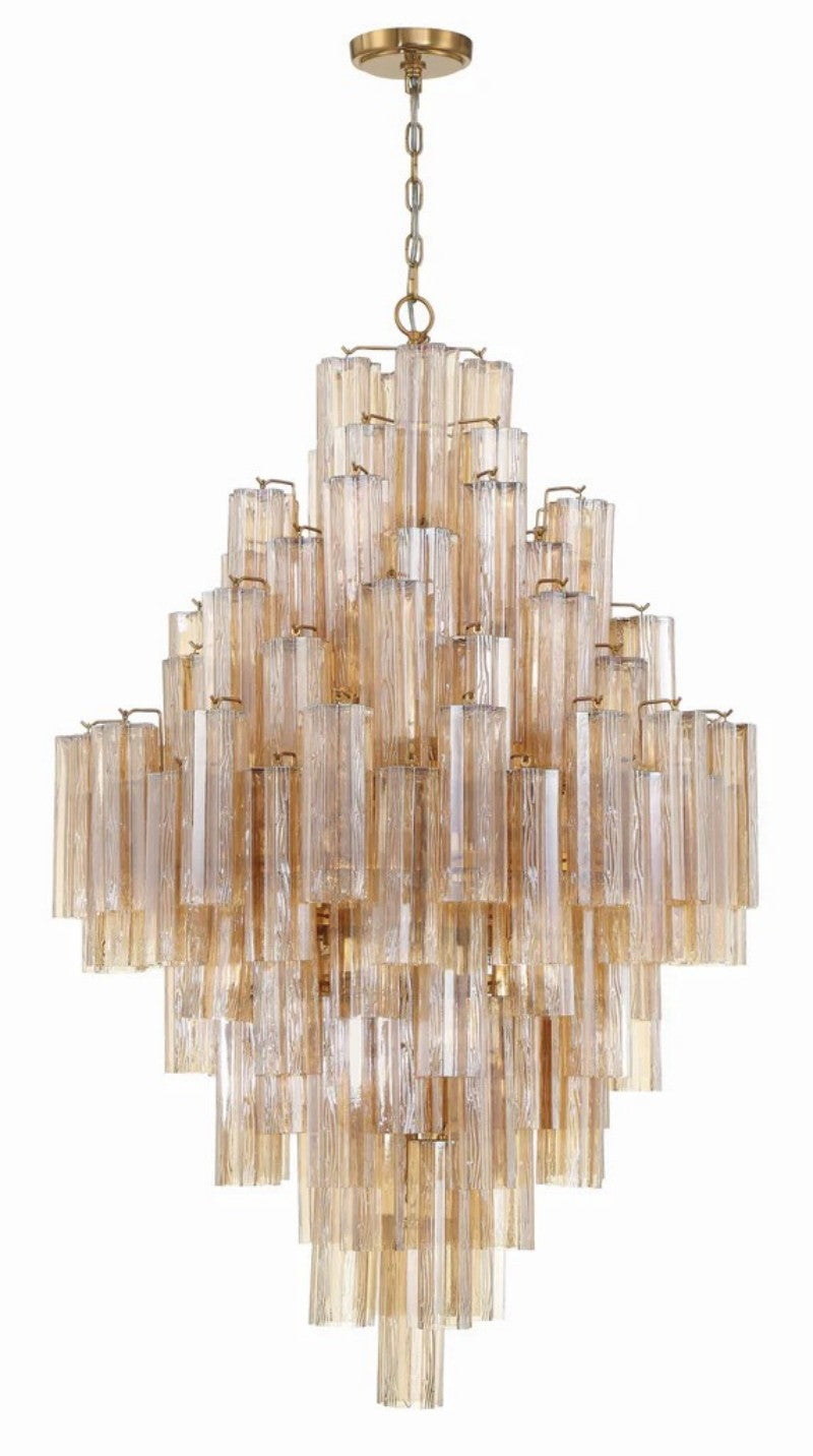 Eddifod Tiered 20-Light Chandelier-Chandelier-Jecanoli
