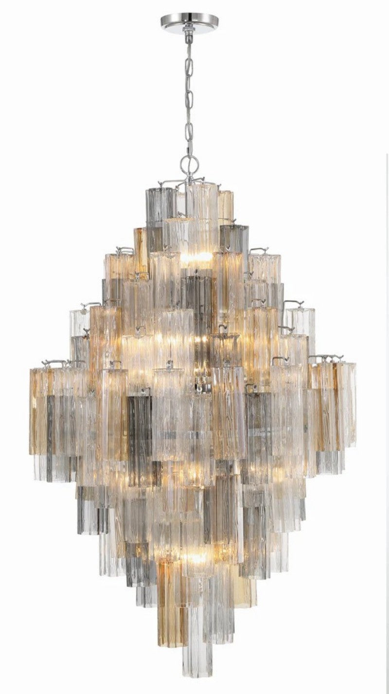 Eddifod Tiered 20-Light Chandelier-Chandelier-Jecanoli
