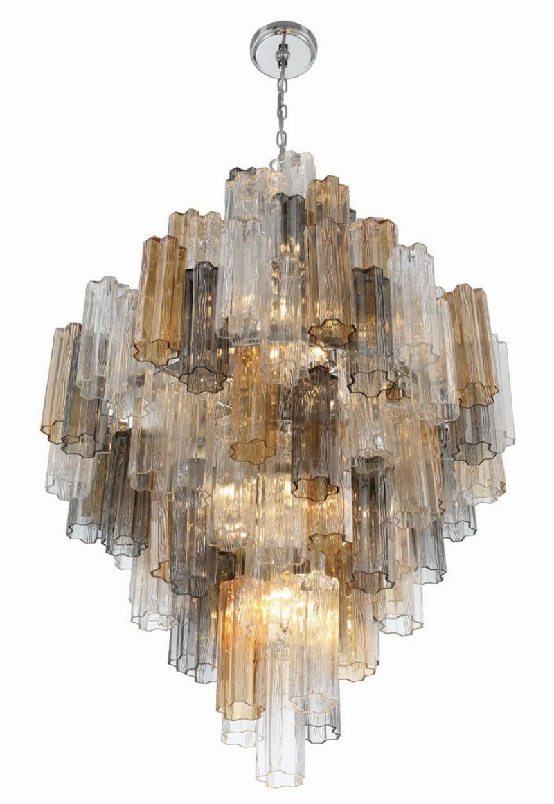 Eddifod Tiered 20-Light Chandelier-Chandelier-Jecanoli