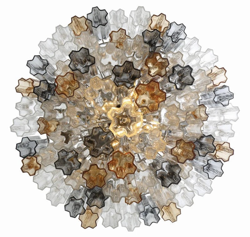 Eddifod Tiered 20-Light Chandelier-Chandelier-Jecanoli