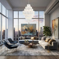 Eddifod Tiered 20-Light Chandelier-Chandelier-Jecanoli