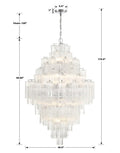 Eddifod Tiered 20-Light Chandelier-Chandelier-Jecanoli