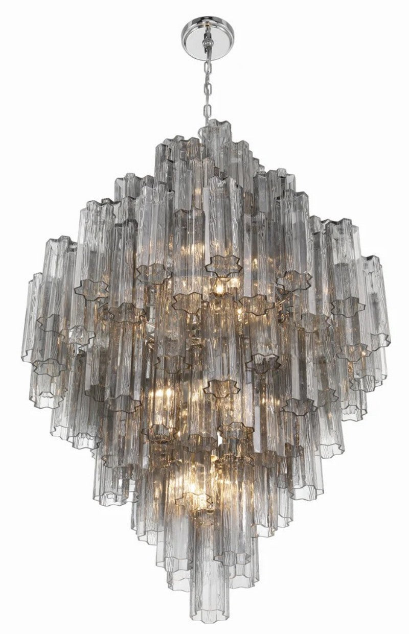 Eddifod Tiered 20-Light Chandelier-Chandelier-Jecanoli