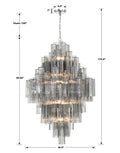 Eddifod Tiered 20-Light Chandelier-Chandelier-Jecanoli