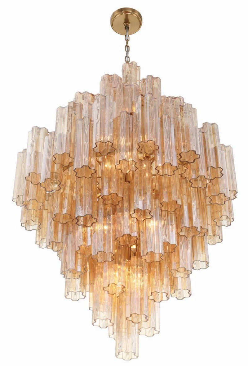 Eddifod Tiered 20-Light Chandelier-Chandelier-Jecanoli