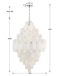 Eddifod Tiered 20-Light Chandelier-Chandelier-Jecanoli