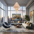Eddifod Tiered 20-Light Chandelier-Chandelier-Jecanoli