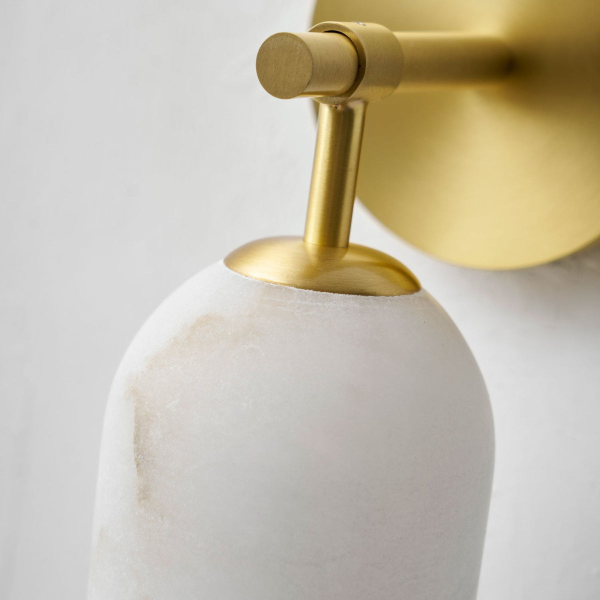 Alabaster Pillar Alabaster Wall Sconce - Vakkerlight