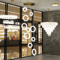 Alabaster Staircase Chandelier Light-chandeliers for dining room,chandeliers for stairways,chandeliers for foyer,chandeliers for bedrooms,chandeliers for kitchen,chandeliers for living room-Jecanoli