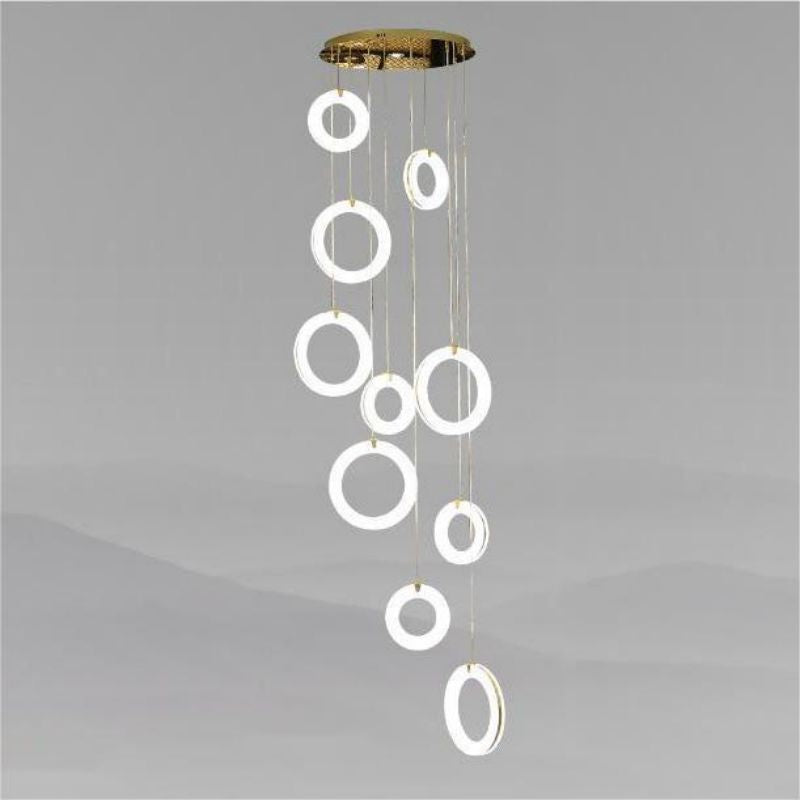Alabaster Staircase Chandelier Light-chandeliers for dining room,chandeliers for stairways,chandeliers for foyer,chandeliers for bedrooms,chandeliers for kitchen,chandeliers for living room-Jecanoli