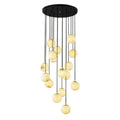 Alabaster Global Wavy Chandelier-Pendant for living room,Pendant for kitchen,Pendant for bathrooms,Pendant for bedrooms,Pendant for foyer,Pendant for stairways,Pendant for dining room-Jecanoli