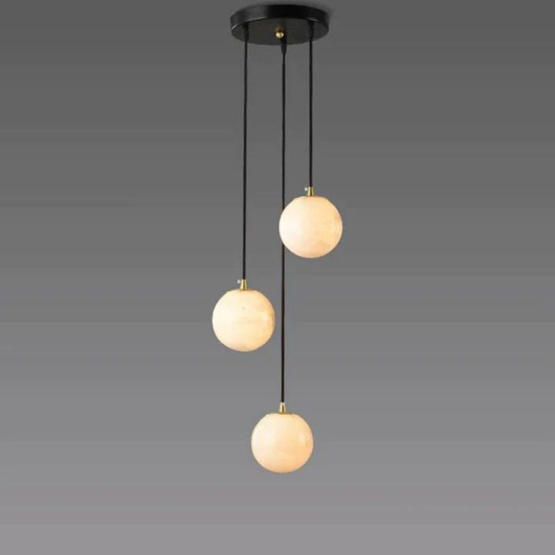 Alabaster Global Wavy Chandelier-Pendant for living room,Pendant for kitchen,Pendant for bathrooms,Pendant for bedrooms,Pendant for foyer,Pendant for stairways,Pendant for dining room-Jecanoli