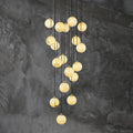 Alabaster Global Wavy Chandelier-Pendant for living room,Pendant for kitchen,Pendant for bathrooms,Pendant for bedrooms,Pendant for foyer,Pendant for stairways,Pendant for dining room-Jecanoli