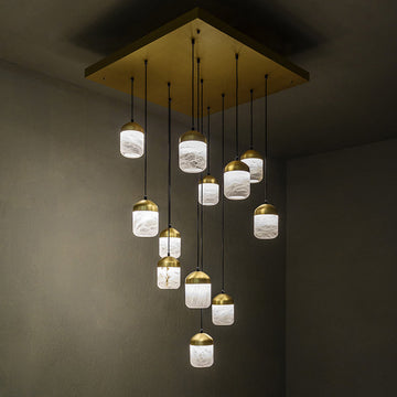 Alabaster Staircases Chandelier-Chandelier-Jecanoli