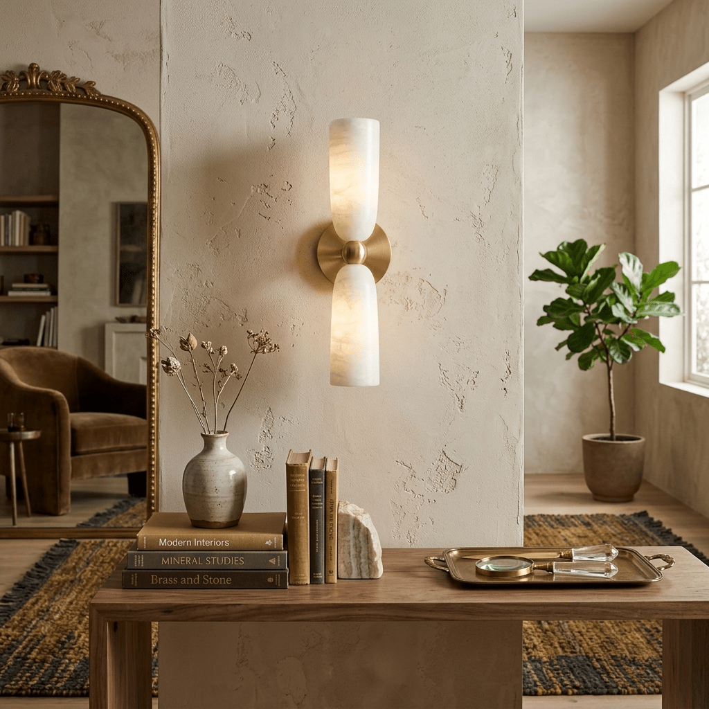 Alabaster Bell Wall Sconce - Vakkerlight