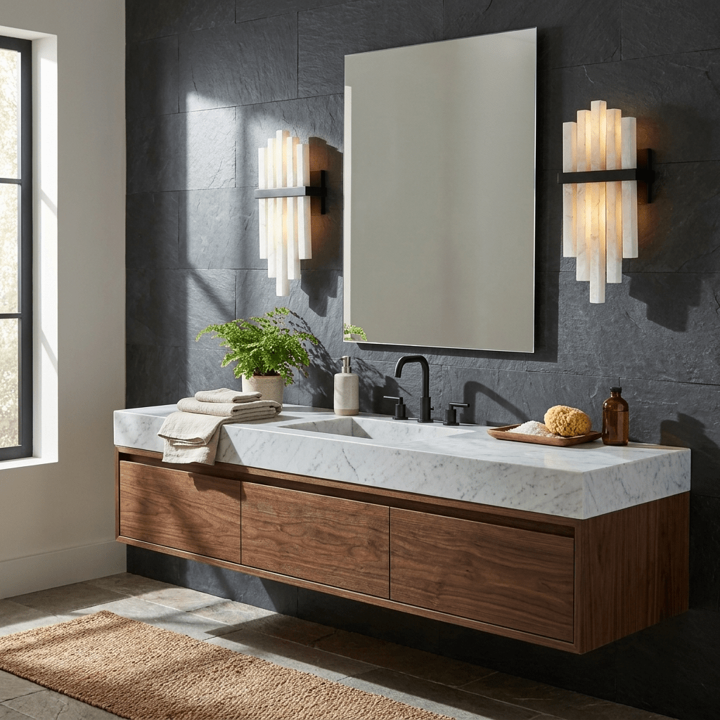 Alabaster Cascade Wall Lamp - Vakkerlight