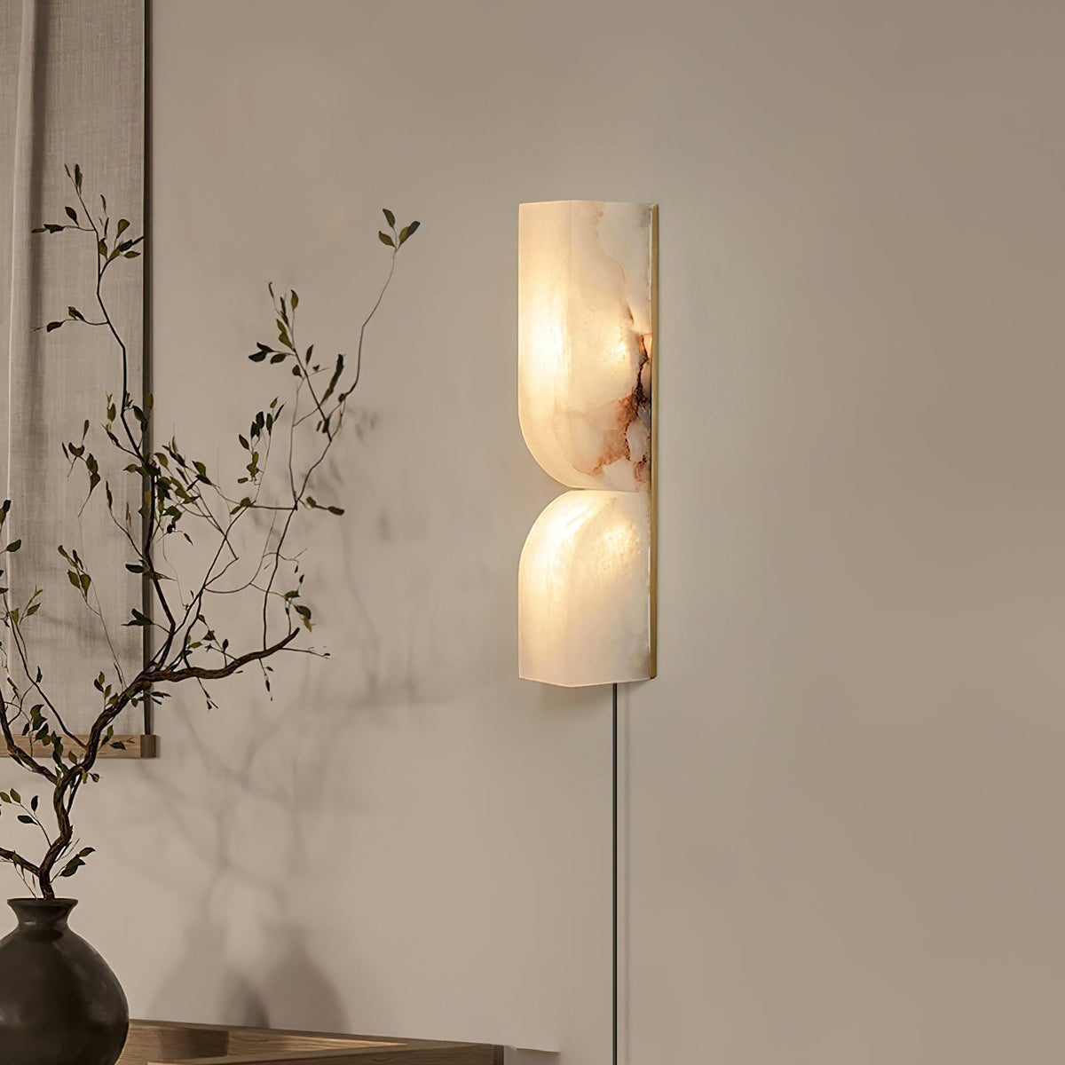 Alabaster Essence Plug - in Wall Sconce - Vakkerlight