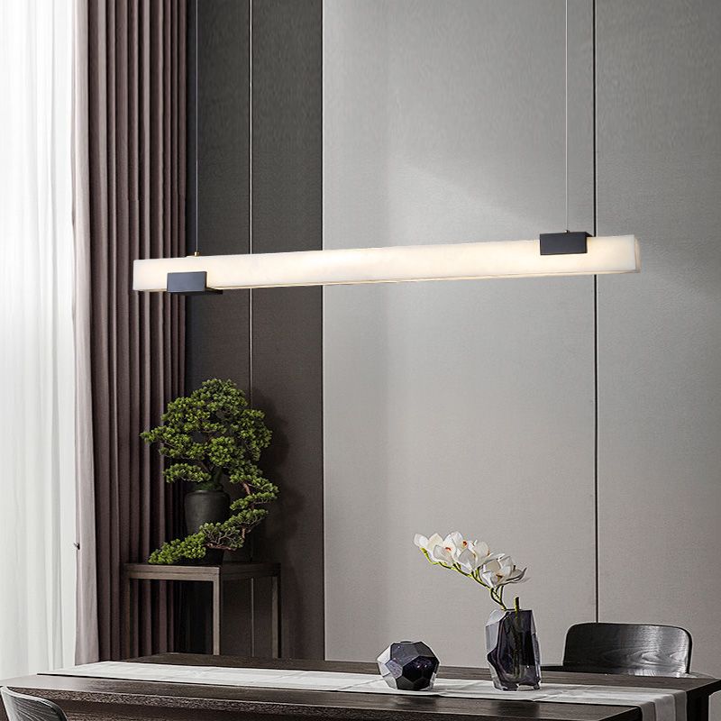 Alabaster Square Pillar Dining Chandelier-Pendant for living room,Pendant for kitchen,Pendant for bathrooms,Pendant for bedrooms,Pendant for foyer,Pendant for stairways,Pendant for dining room-Jecanoli